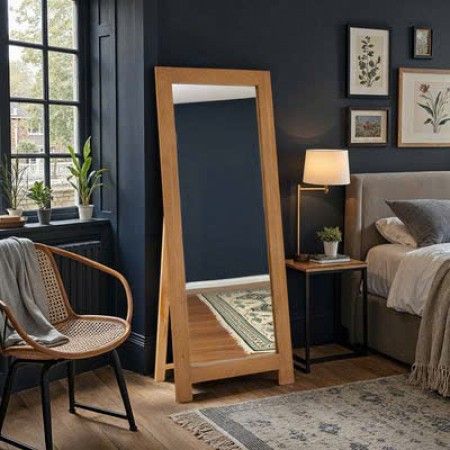 Solid Oak : Khung Gương Gỗ Sồi Toàn Thân - H1m6